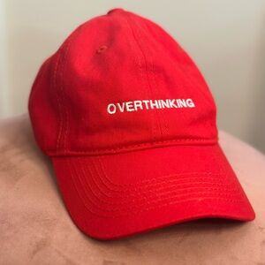 WERE NOT REALLY STRANGERS OVERTHINKING BASEBALL DAD HAT